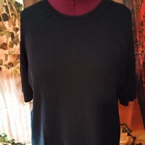 EUC: Sag Harbor Sze. 2X Black Knit Short-Sleeve Sweater
